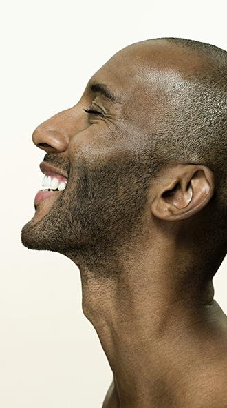 Profile of Happy, Smiling Man