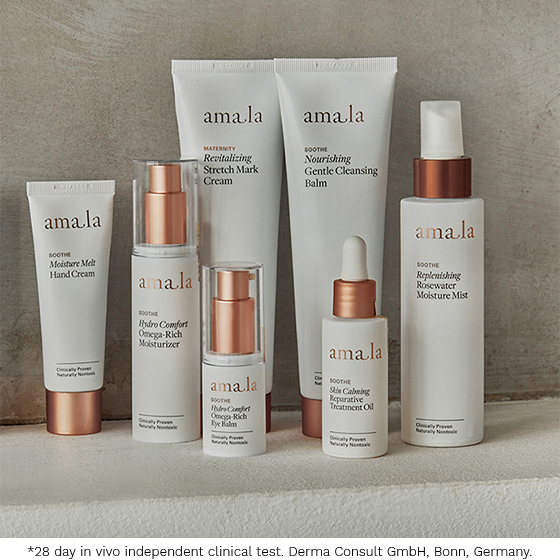 Amala Soothe Collection -  *28 day in vivo independent clinical test. Derma Consult GmbH